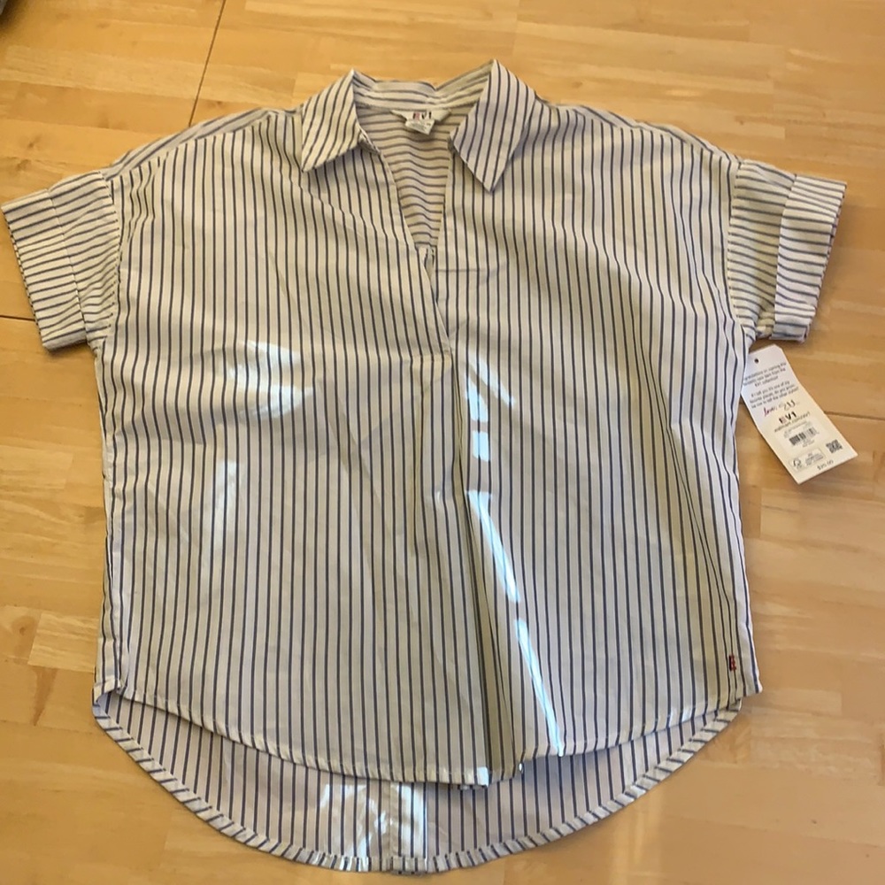 Stripe shirt. New w tags and cute buttons on the back